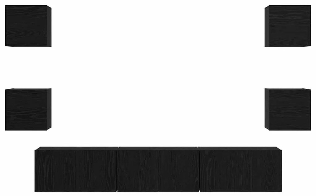 Conjunto de móvel de TV Outros com armazenamento com porta 7 pcs Carva