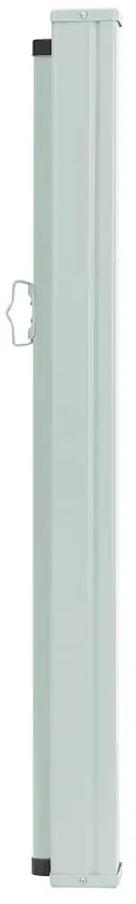Toldo lateral retrátil para pátio 100x500 cm castanho