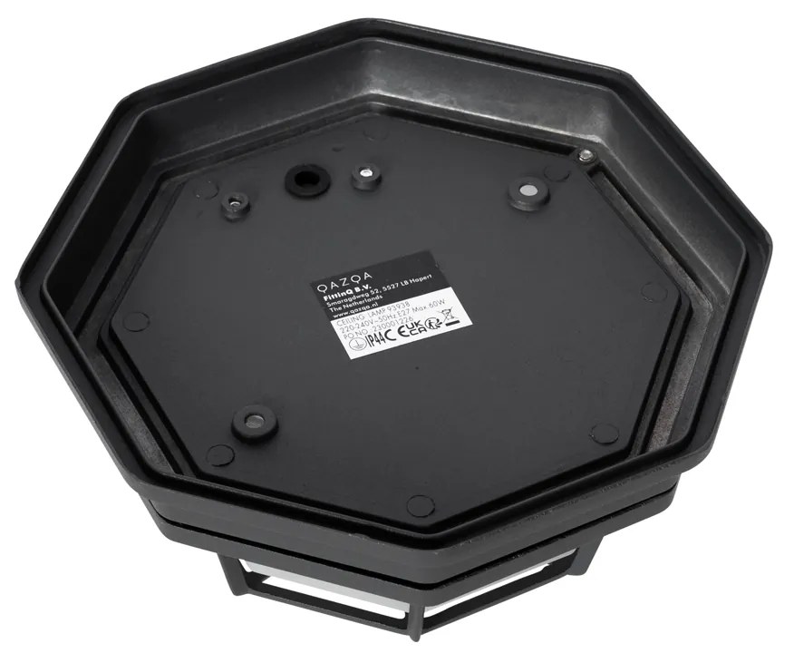 Candeeiro de teto rústico cinzento escuro 21,3 cm IP44 - Bri Country / Rústico