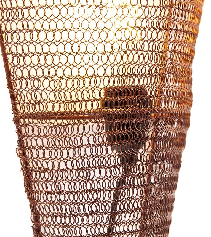 Candeeiro de parede oriental bronze 45 cm - Nidum Oriental