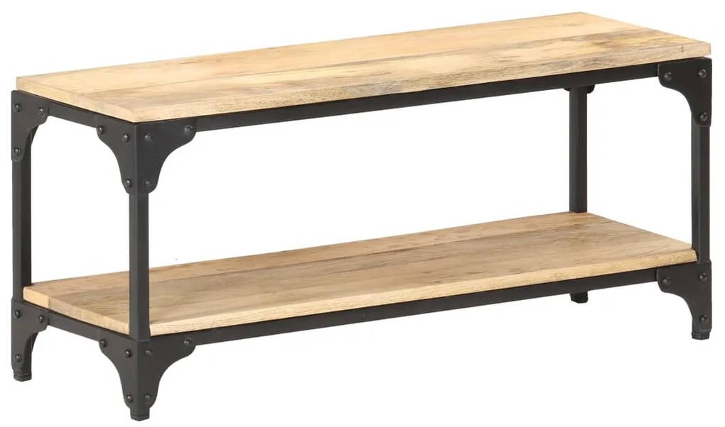 Mesa de centro 90x30x40 cm madeira de mangueira maciça