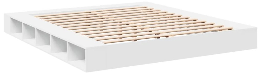 Estrutura de cama 180x200 cm derivados de madeira branco