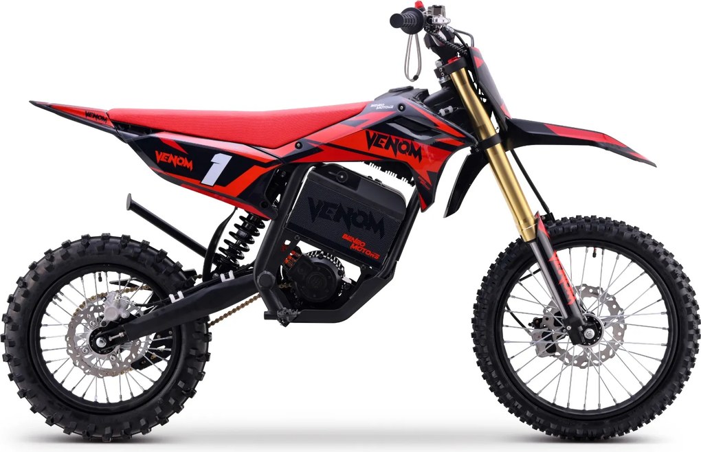 Mota cross para crianças Motocross  Motors Venom – 6500W 3 modos de condução Vermelha