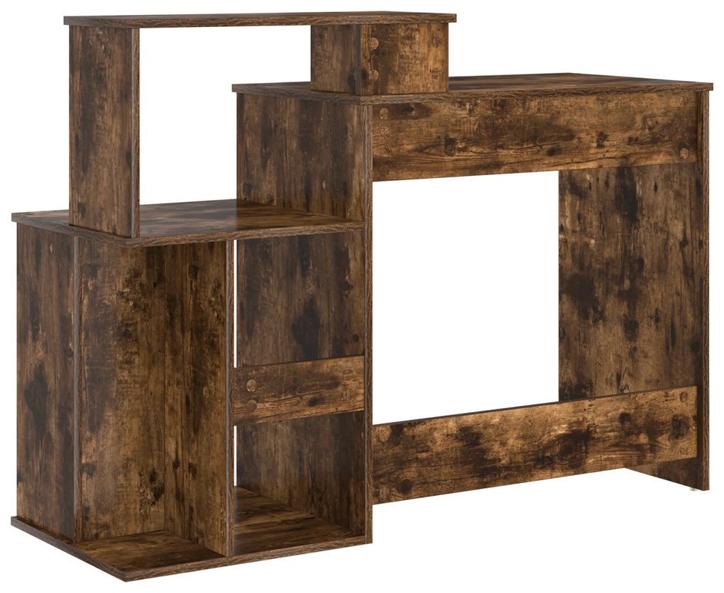 Mesa com Armazenamento Carvalho Fumado 120.5x44x88.5 cm Madeira Deriva