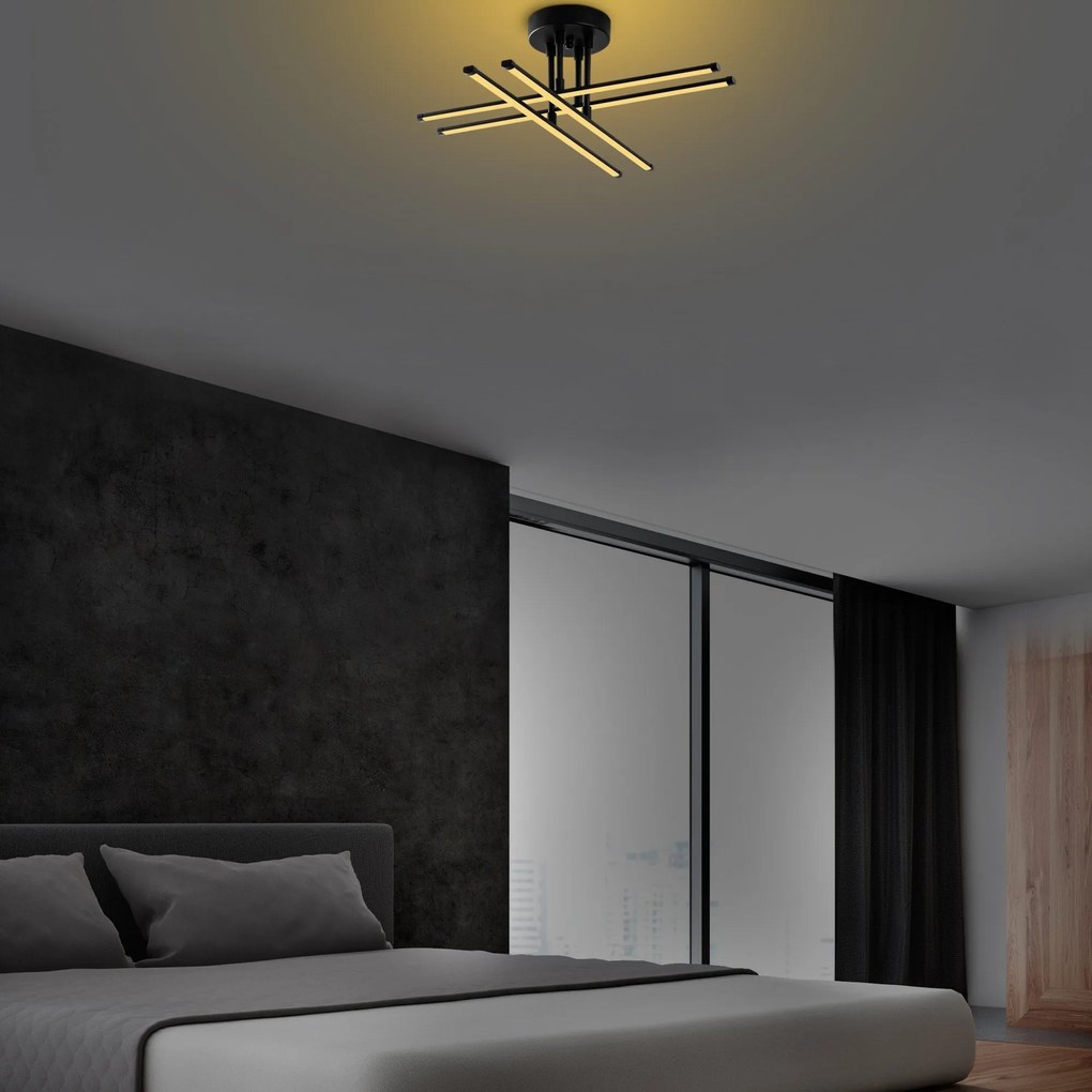 Candeeiro de Teto Exhaust – Preto – 61x22x61 cm