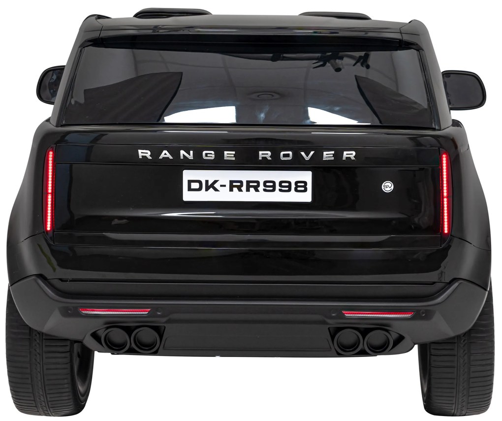 Carro elétrico para Crianças 2 Lugares Range Rover SUV Lift 12V 4x4 Rodas Espuma EVA, Assento couro ecológico Preto