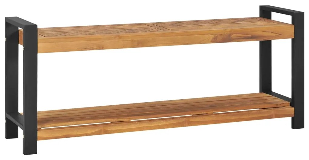 325274 vidaXL Banco 120 cm madeira de teca maciça