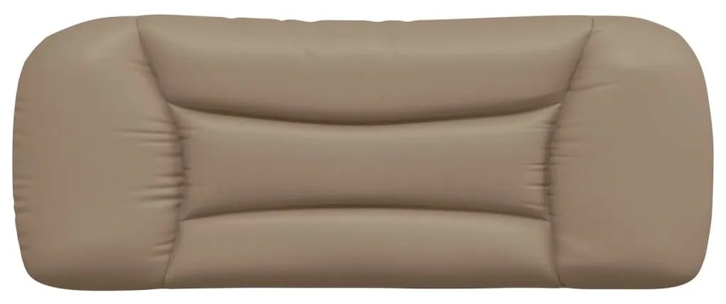 Almofadão de cabeceira 100 cm couro artificial cappuccino