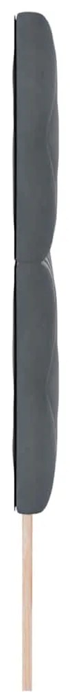 Cabeceira LED com Design de Blocos de Diamante, Cinza Escuro, 180 cm