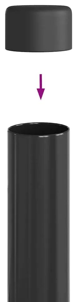 Postes de Cerca 12 pcs Cinzeto 100 cm
