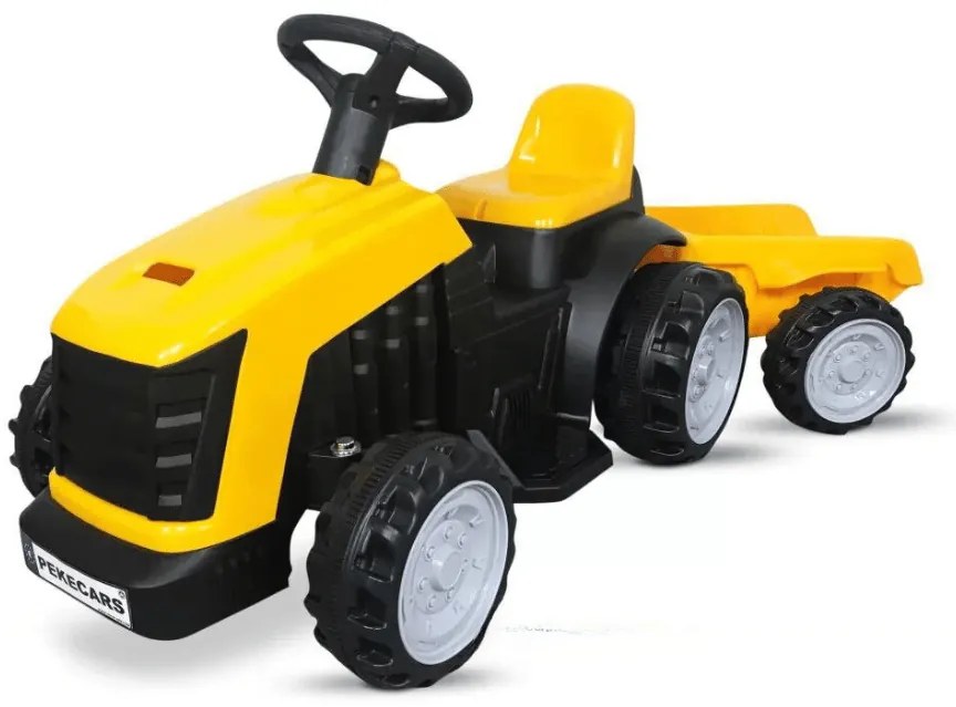 Trator infantil eletrico Peketrac 4000 6V Amarelo