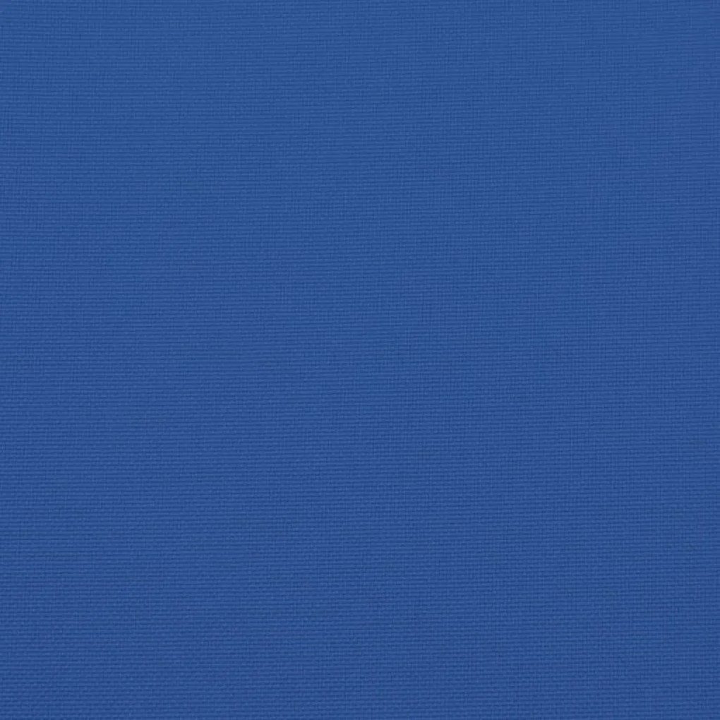 Almofadão para sofá de paletes 70x70x12 cm tecido azul real