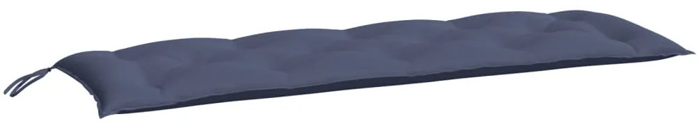 Almofadões banco jardim 2 pcs 150x50x7cm oxford azul-marinho