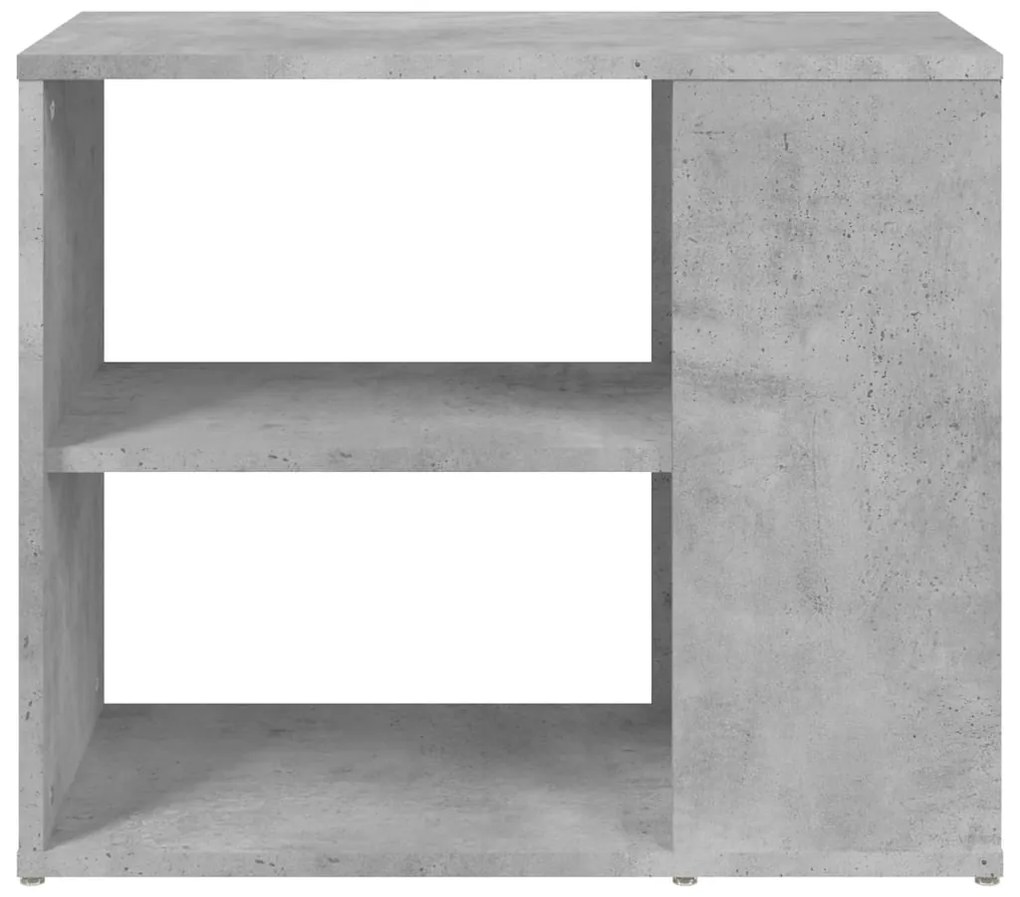 Móvel lateral 60x30x50 cm derivados de madeira cinzento cimento