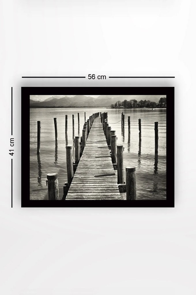 Pintura Decorativa em MDF com Moldura SC0752 – Multicolor – 41 x 56 cm