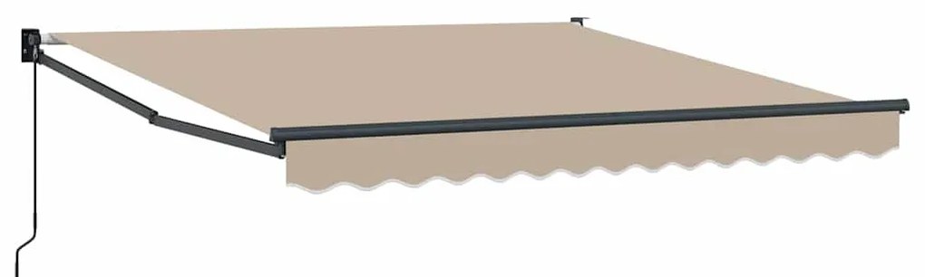 Toldo Retrátil Manual Bege 350x250 cm