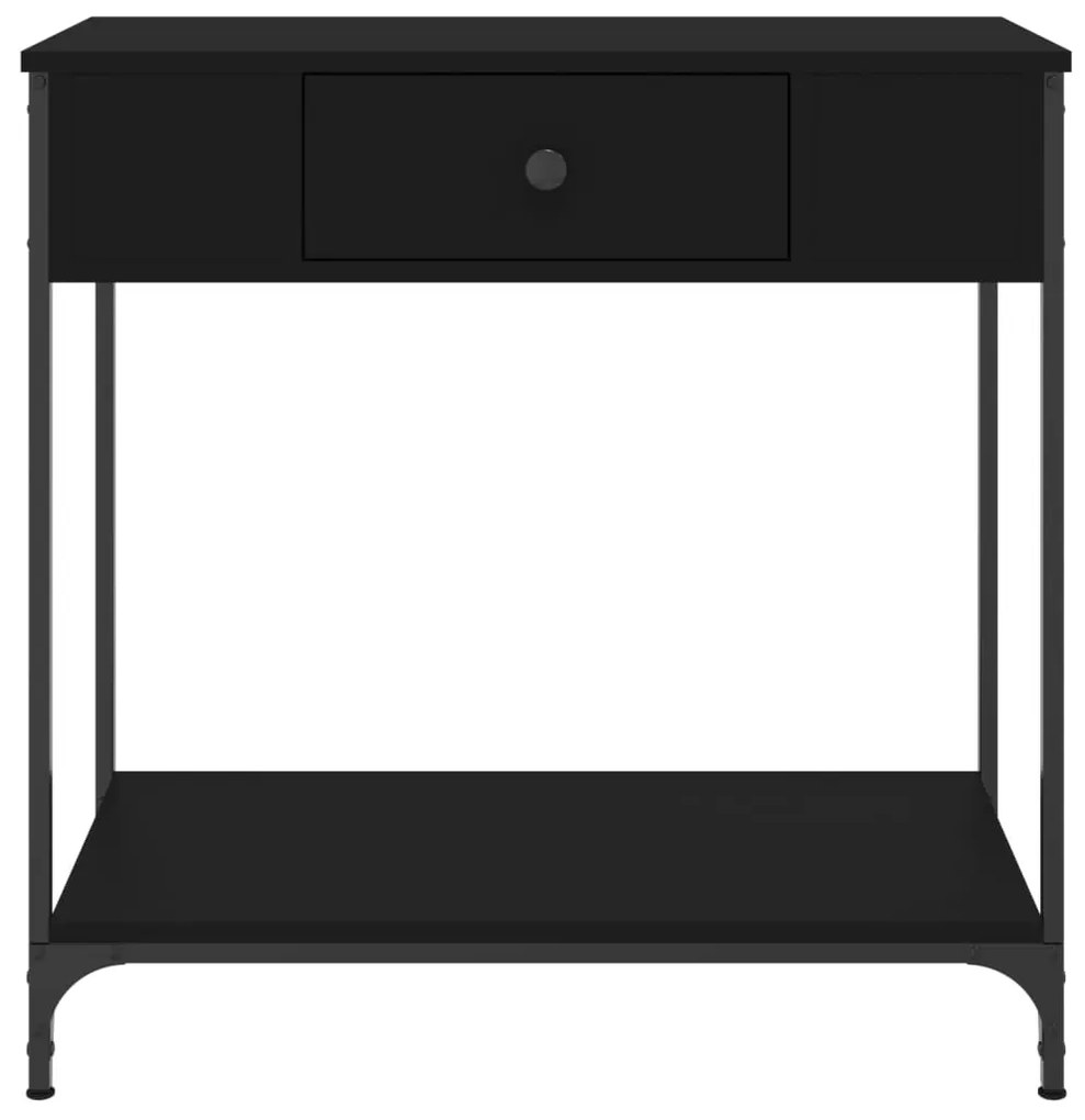 Mesa consola 75x34,5x75 cm derivados de madeira preto