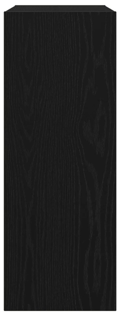 Mesa Console de Carvalho Preto - 78x30x80 cm - Feita de Madeira Engenh