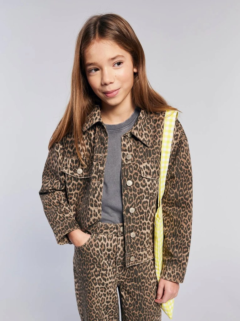Casaco leopardo, oversize, da JONEN bege