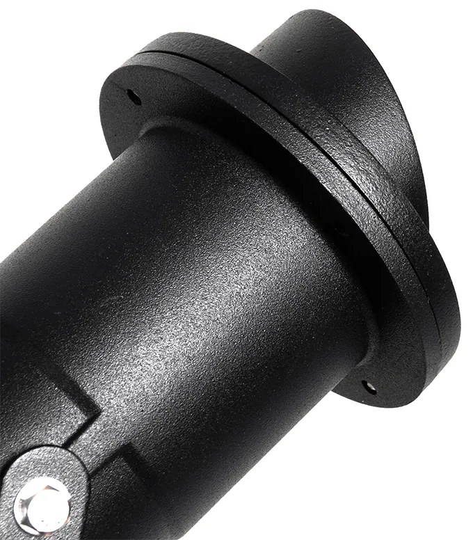 Conjunto de 3 luzes de jardim com pico preto, incluindo cabo e ficha IP65 - Done Moderno