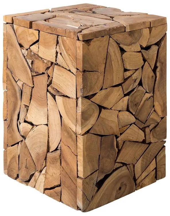Mesa de apoio em madeira de teca NELSON Beliani