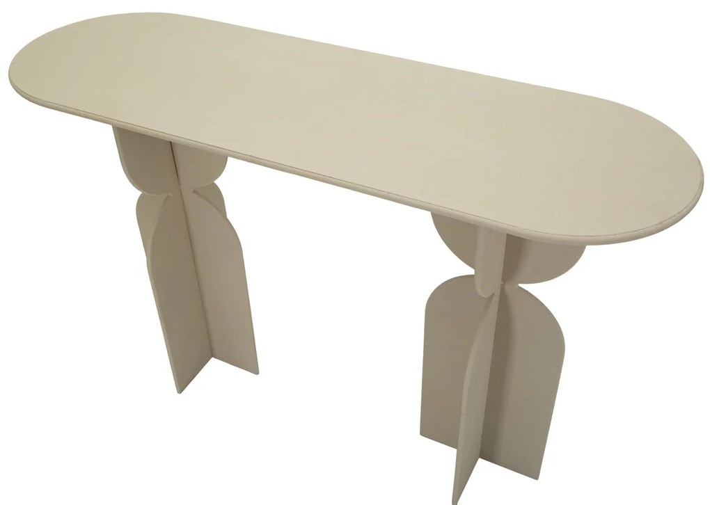 MESA CONSOLA DUNE 120X40X75,5 CM CREME