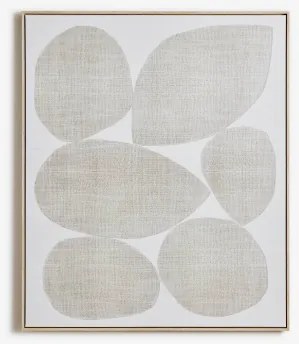Quadro Decorativo 100x120 Cm Pintado À Mão Sobre Tela Mivex Cores Naturais - Sklum