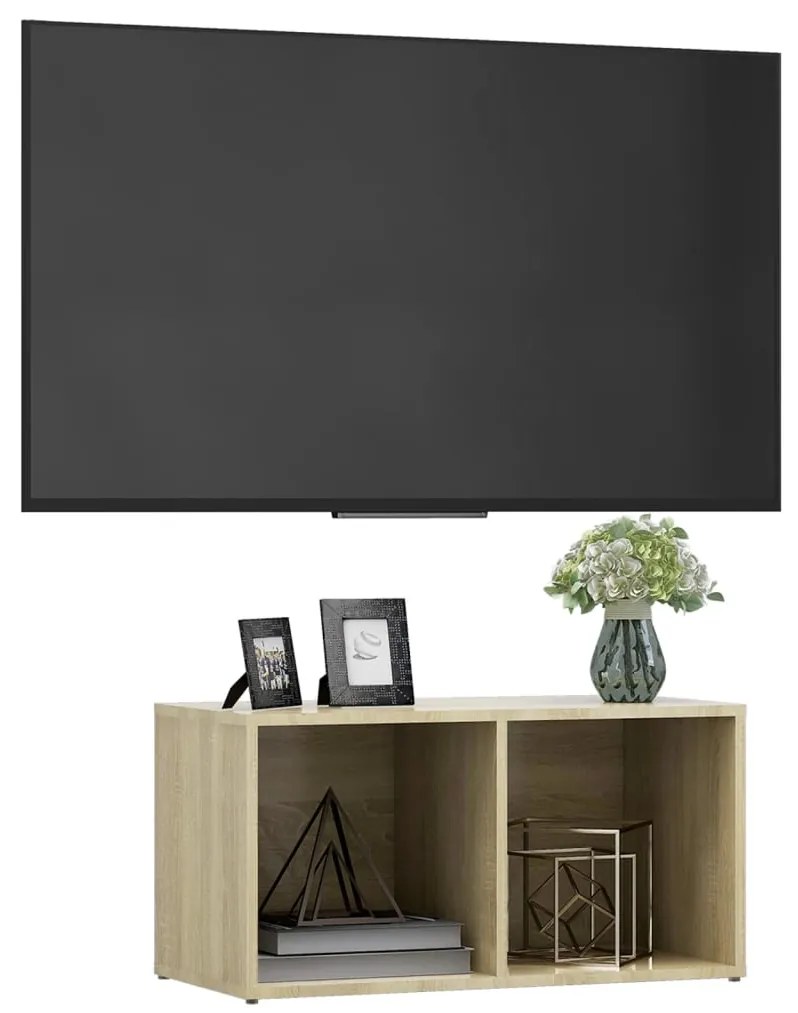 Móvel de TV 72x35x36,5 cm derivados de madeira carvalho sonoma