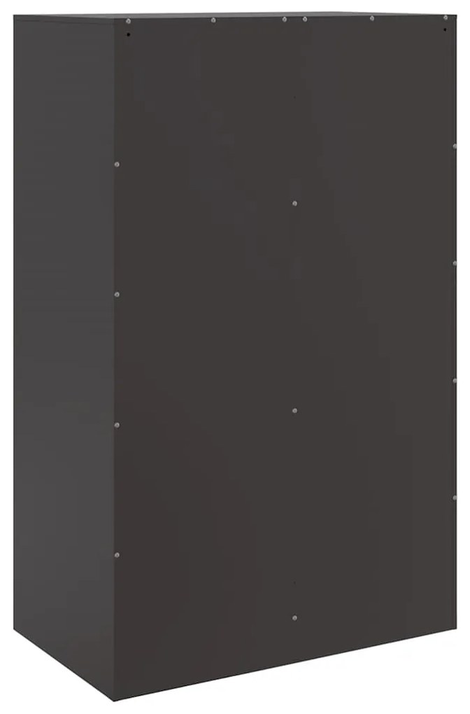 Aparador 67x39x107 cm aço preto