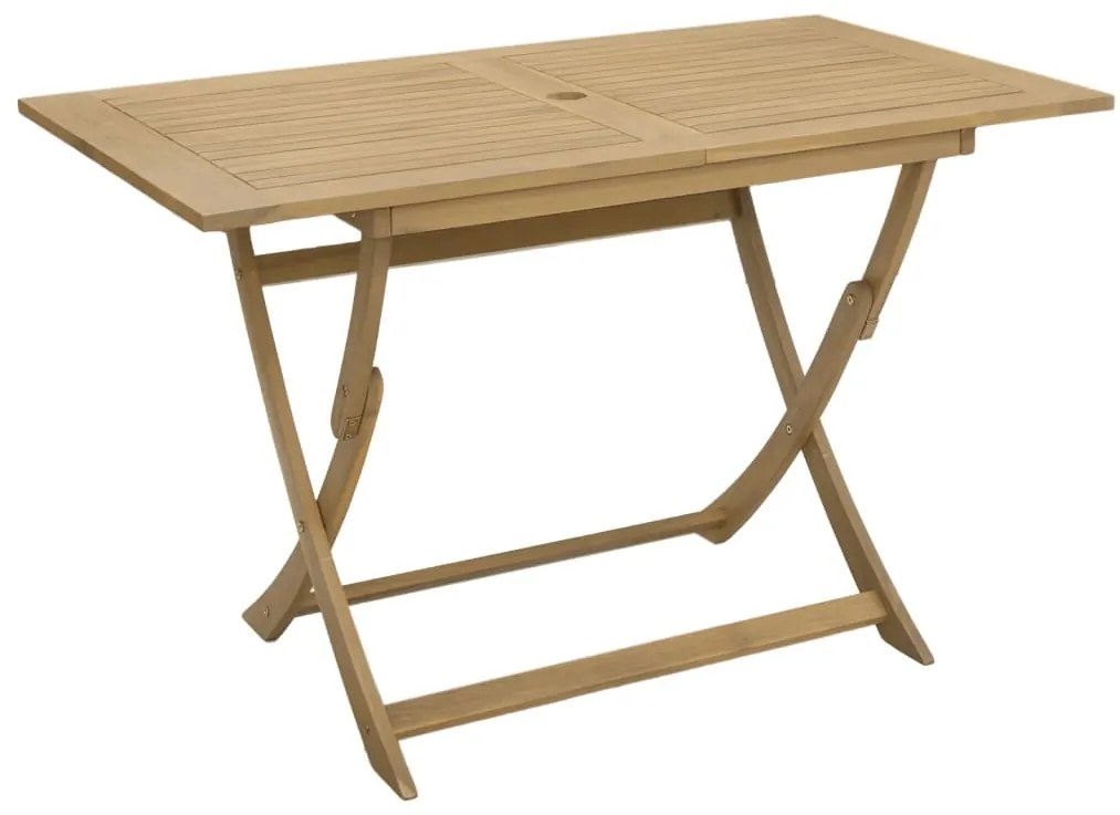 Conjunto de jantar p/ jardim 5 pcs madeira de acácia maciça