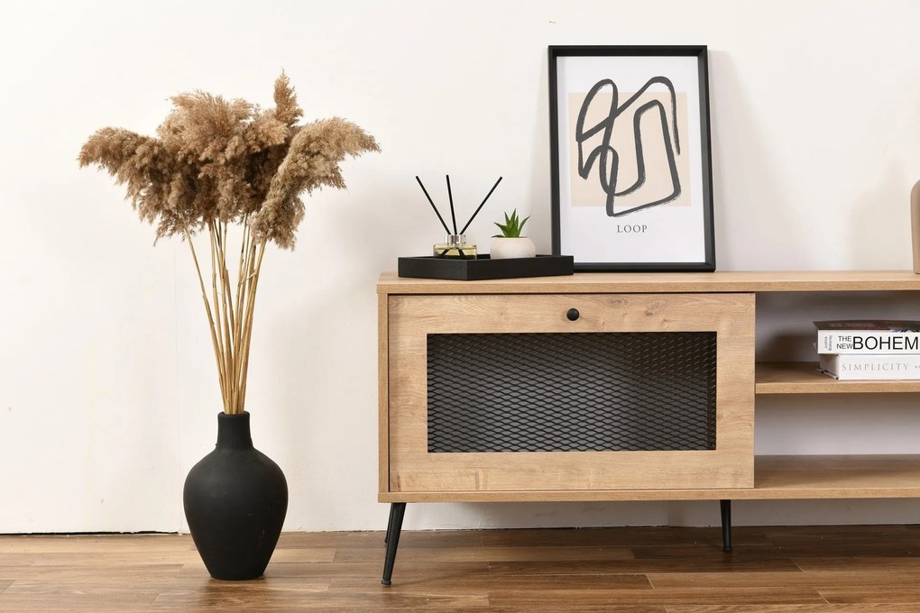 Móvel TV Stand Wire 180 – Carvalho – 180x55x41 cm