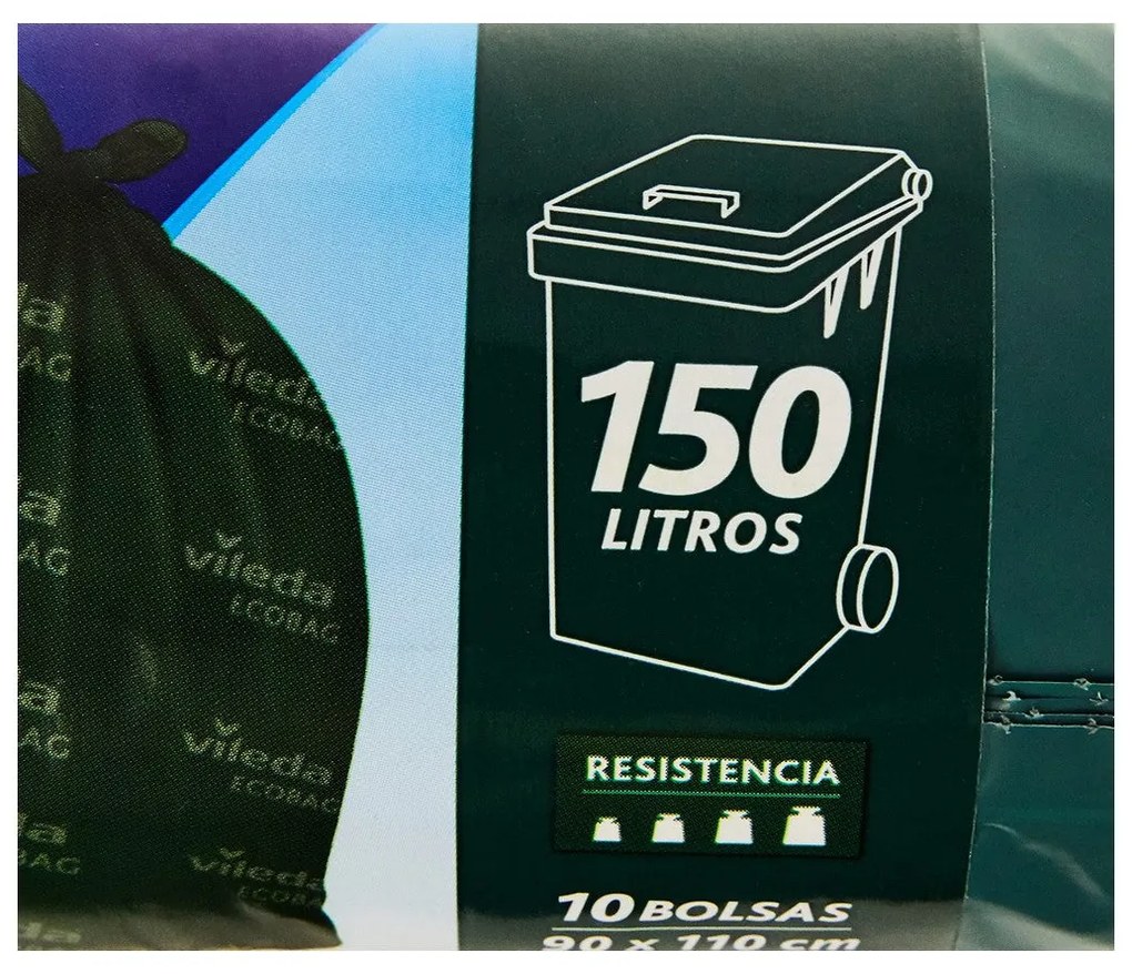 Sacos de Lixo Vileda Ecobag 10 Peças 150 l