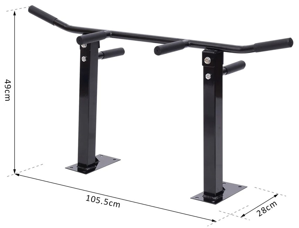 Barra De Queixo-Up Chin-Up Aptidão Que Estica Teto Haste De Montagem 2 Pegas