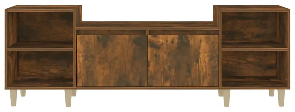 Móvel de TV 160x35x55 cm derivados de madeira carvalho fumado