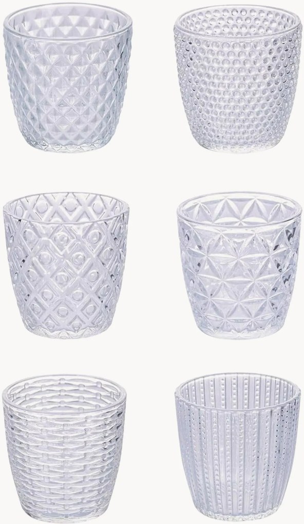 Copos de água Geometry, conjunto de 6