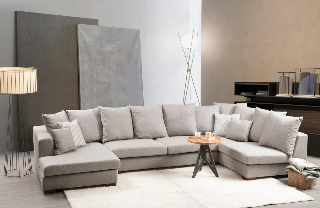 Sofá de Canto Colorado – Bege – 380 x 188 cm