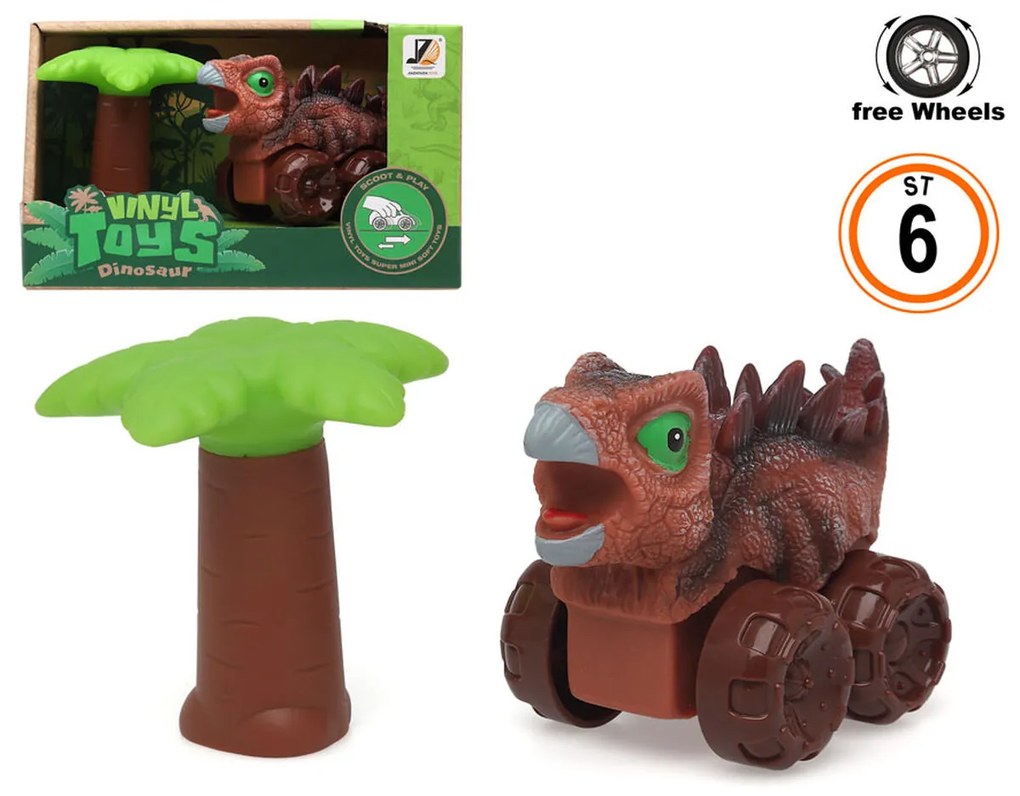 Carrinho de Brincar Dinosaur Series Castanho