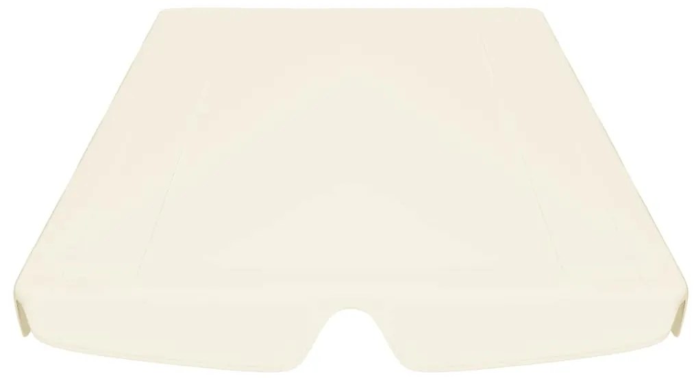 Toldo suplente baloiço jardim 188/168x145/110cm creme