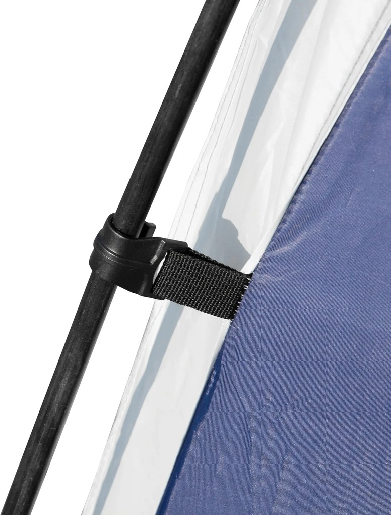 Abrigo de Campismo Dobrável – 3,5x3,5x2,22 m – Azul e Cinza Claro – Pr