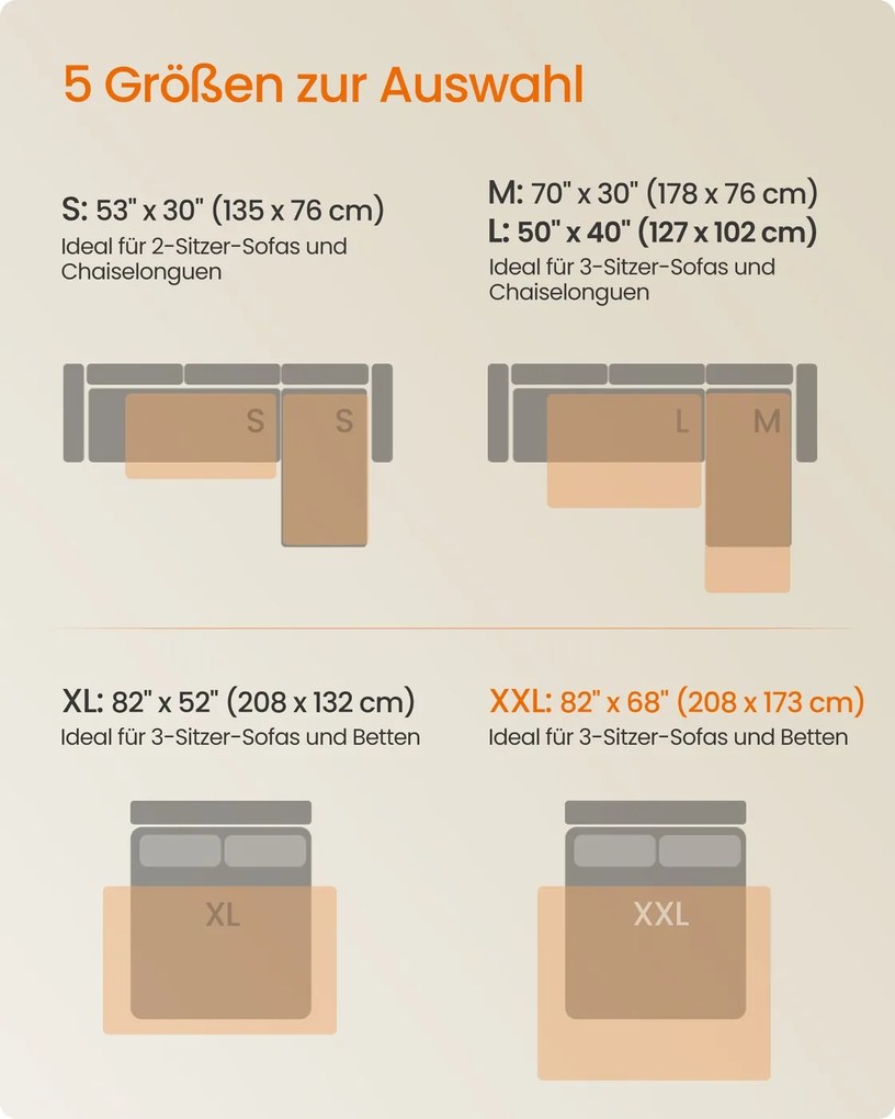 Manta impermeável para cães 1208 x 173 cm cinzento