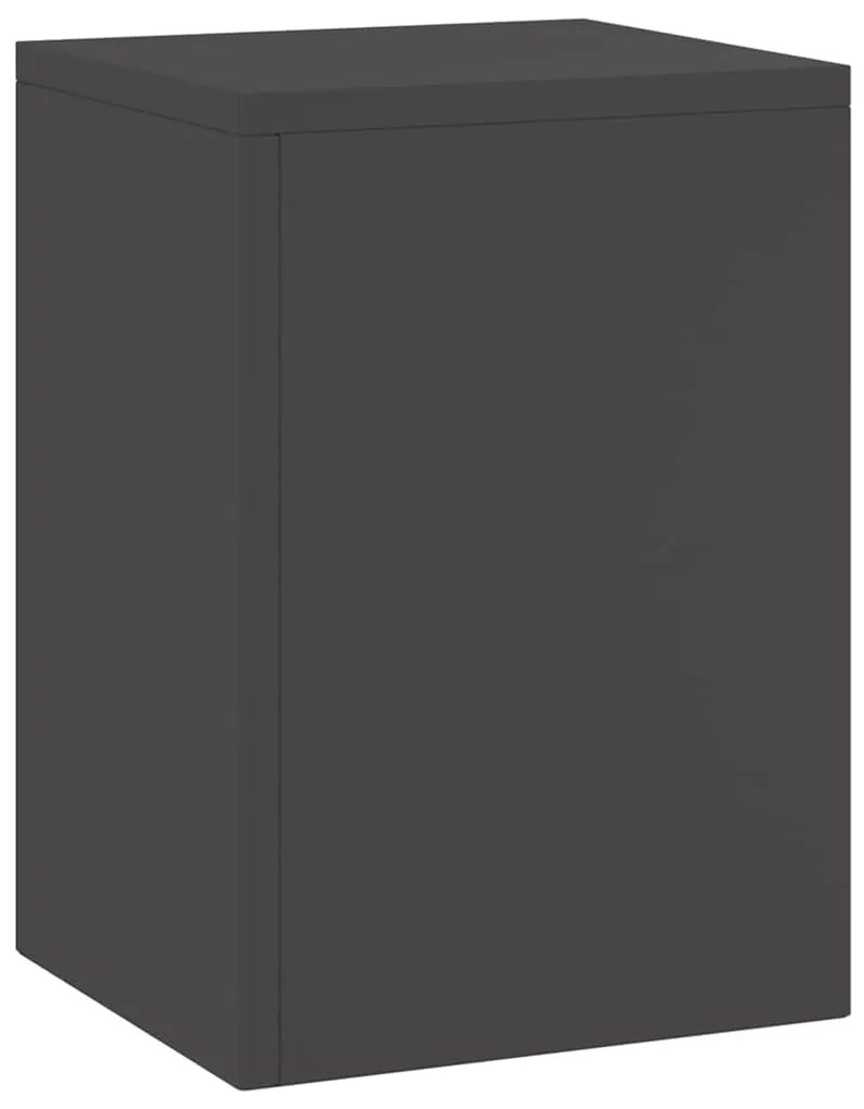Suportes de Plantas Externos vidaXL Pilar 2 pcs Preto 24x24x35 cm Aço