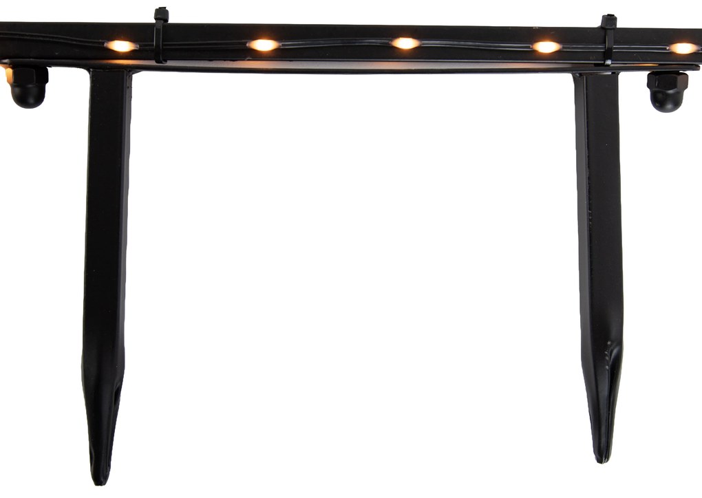Holofote de Árvore de Natal Preto 71cm incl. LED IP44 - Kas