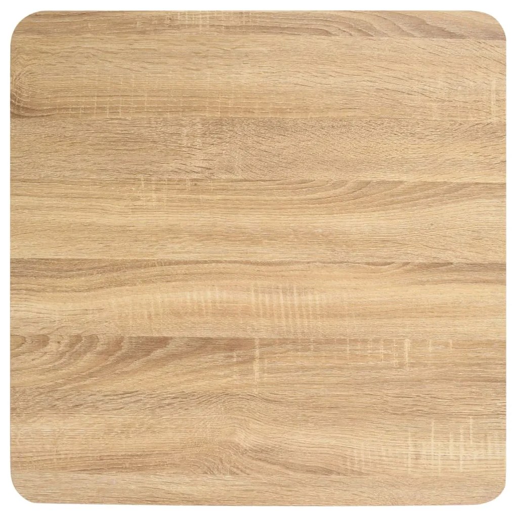Mesa bistrô 60x60 cm MDF castanho-claro