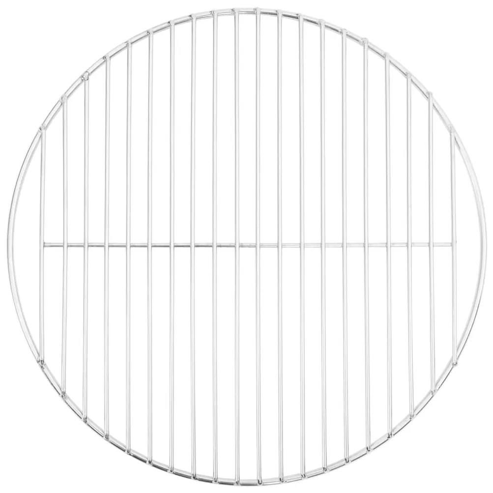 Grelha para churrasco redonda Ø40 cm aço inoxidável 304