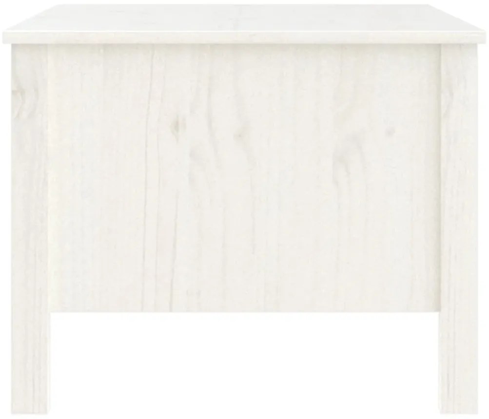 Mesa de centro 100x50x40 cm madeira de pinho maciça branco