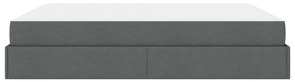Estrutura da Cama Outros Cinzento escuro 180 x 200 cm tecido