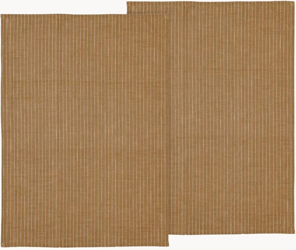 Panos de cozinha em algodão Line, conjunto de 2