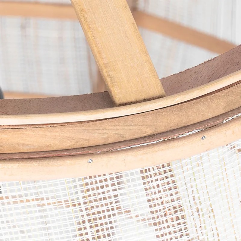 Candeeiro suspenso inteligente castanho 50 cm incl. Wifi G95 - Pascal