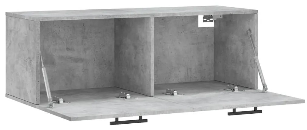 Armário parede 100x36,5x35cm derivados de madeira cinza cimento