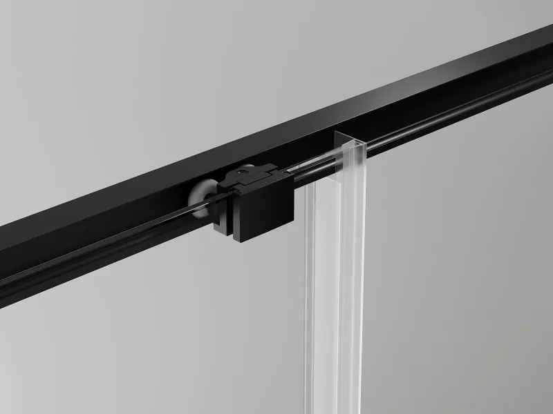 Mexen Exo-S cabine de duche deslizante 120 x 90 cm, transparente, preta - 8151-120-090-70-00